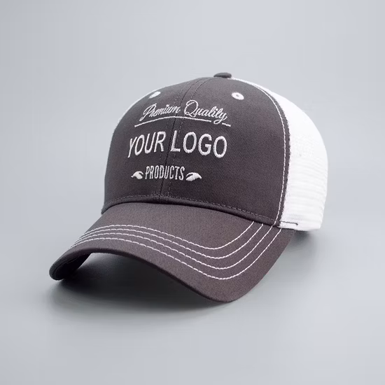 Adjustable Strapback Trucker Cap with Mesh Back and Embroidered Artwork Animal Baseball Cap